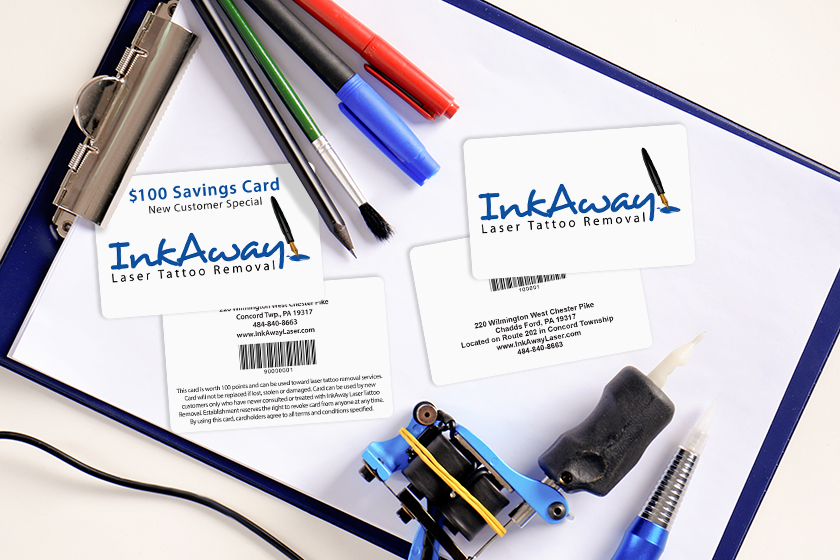 InkAway Laser Tattoo Removal Gift Cards and Savings Cards