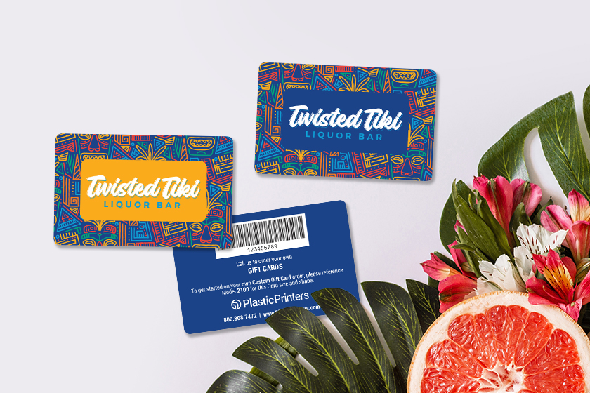 Twisted Tiki Liquor Bar Plastic Gift Cards