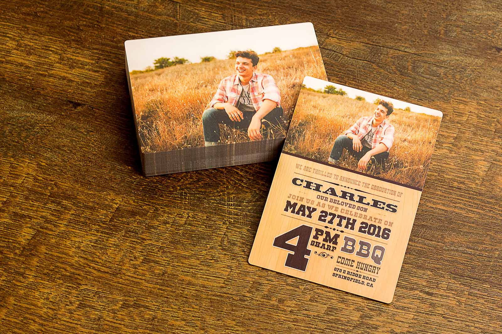 Graduation Event Invitation for Charles