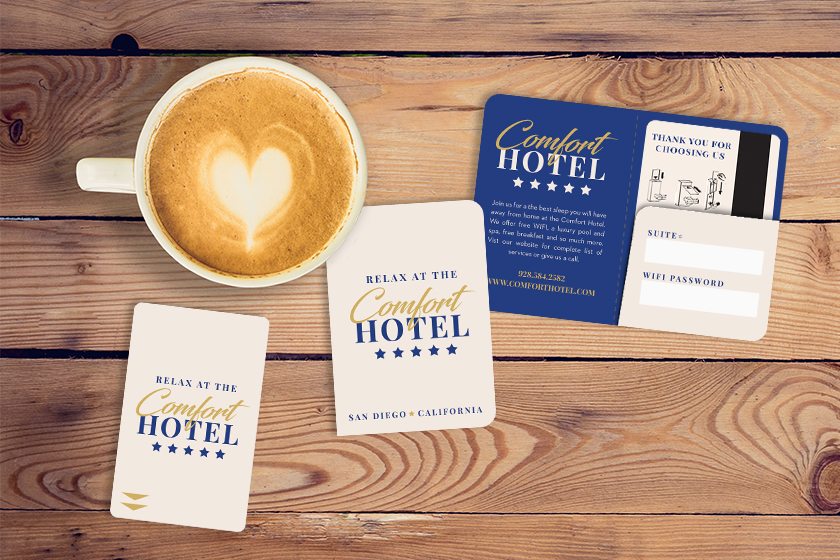 Comfort Hotel Key Cards and Custom Card Holders