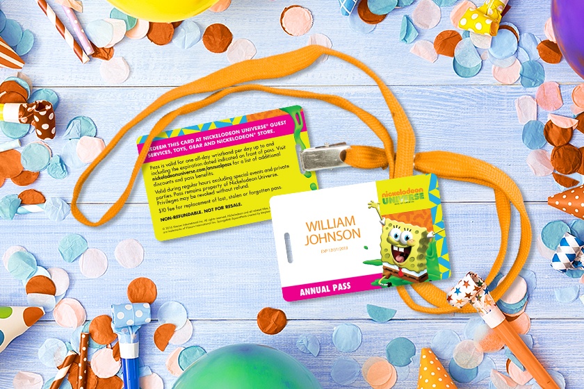 Nickelodeon Universe Personalized Annual Pass