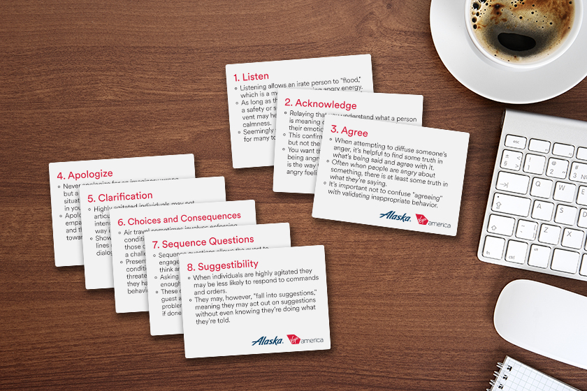 Alaska Airlines Training Procedure Cards