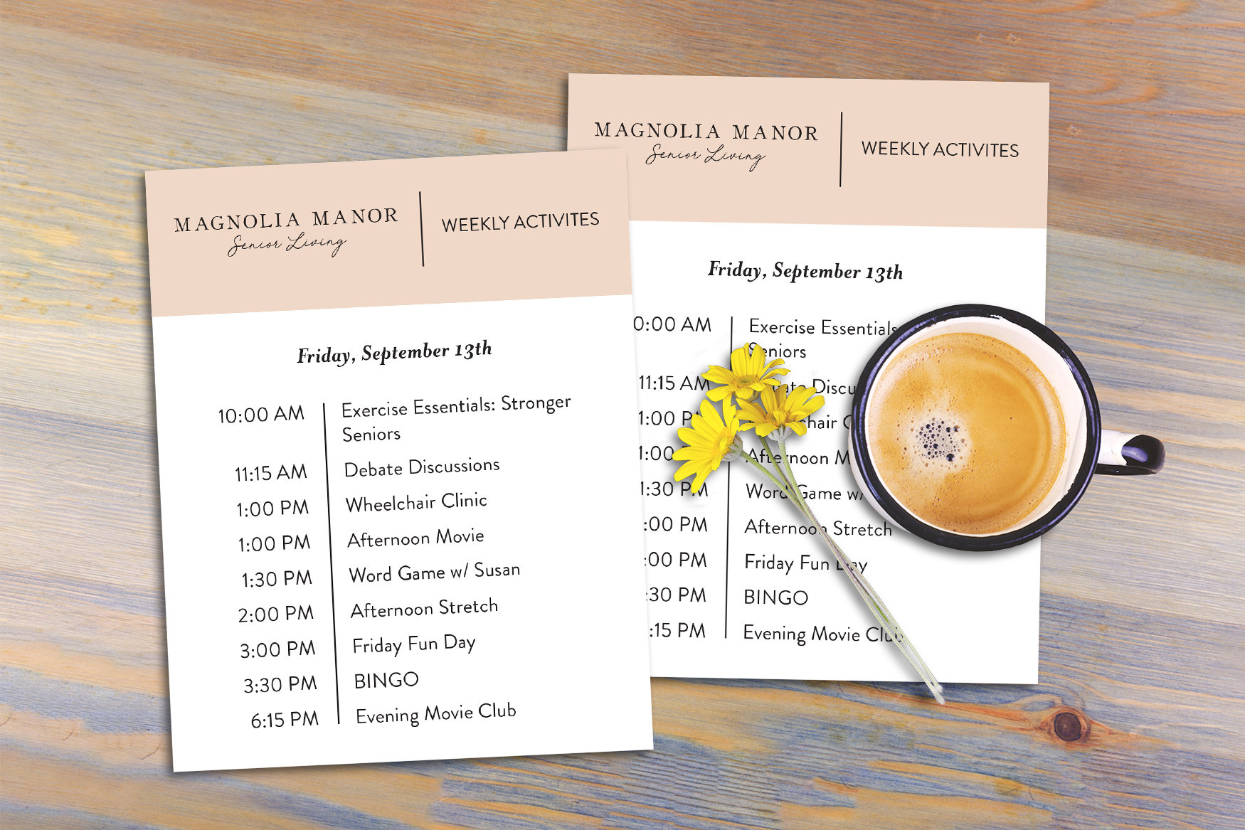 Magnolia Manor Senior Living Informational Flyer