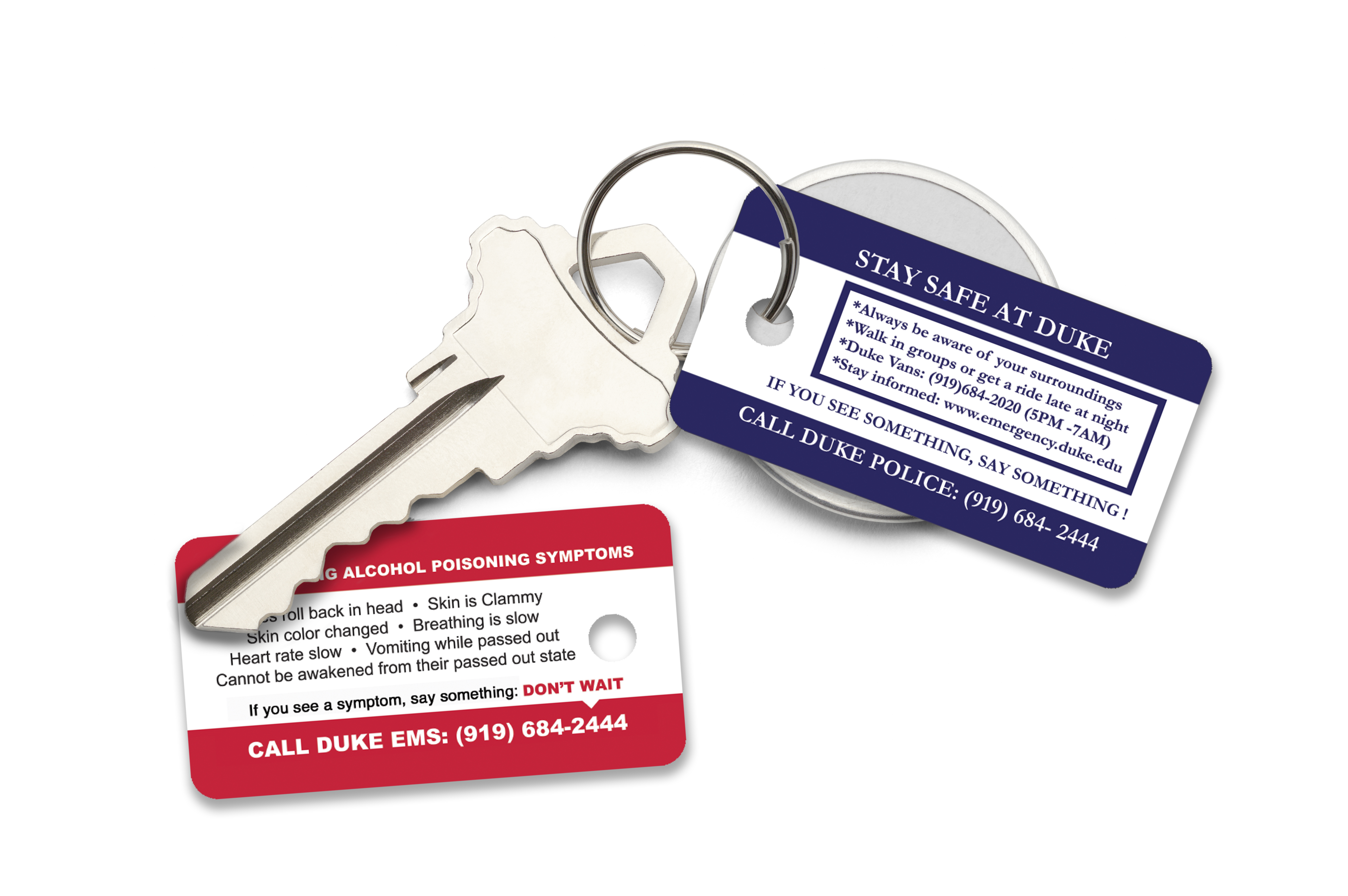 Duke University Key Tags