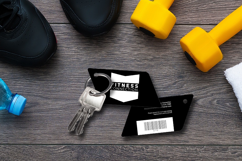 Fitness Connection Custom Shaped Key Tags