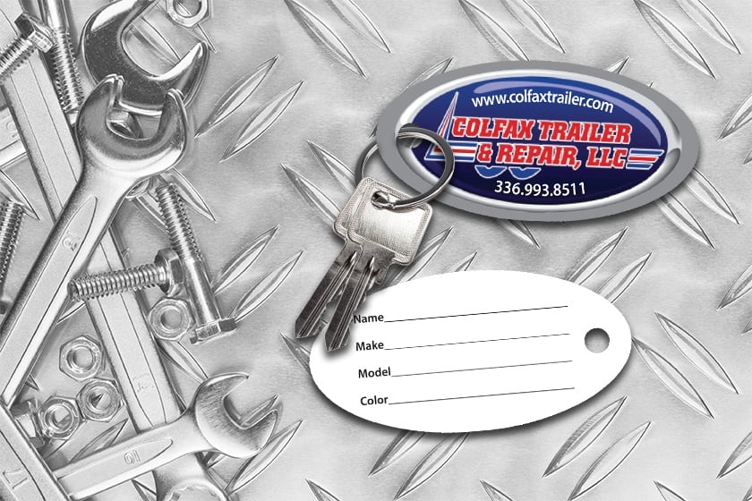 Colfax Trailer & Repair Automotive Key Tags