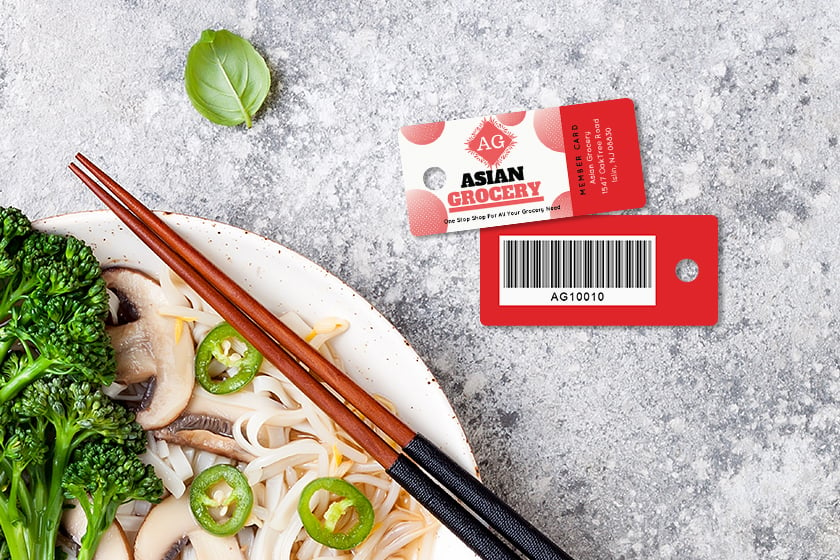 Asian Grocery Membership Key Tags