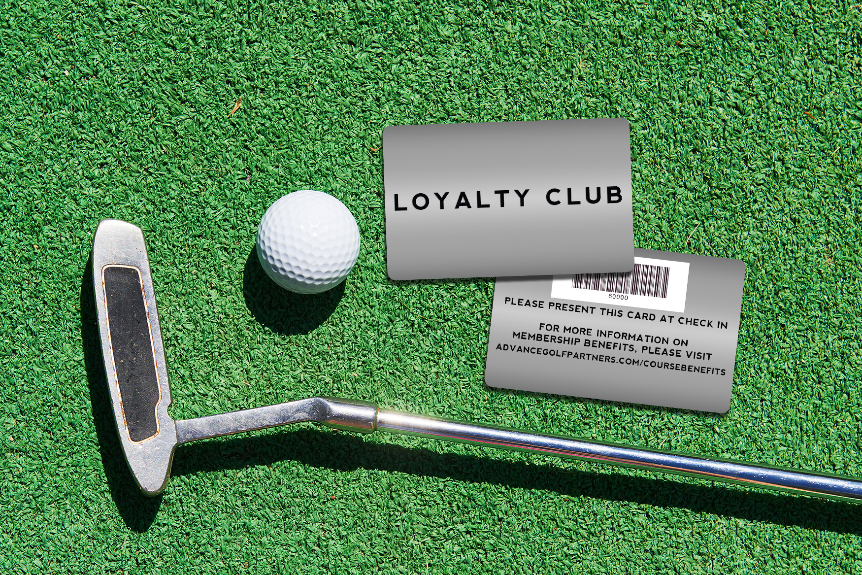 Advance Golf Partners Loyalty Club Membership Card