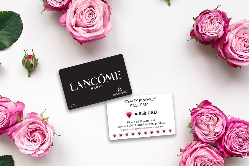 Lancome Paris Loyalty Rewards Cards