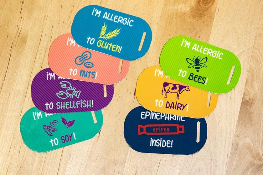 Medical Alert Allergy Tags