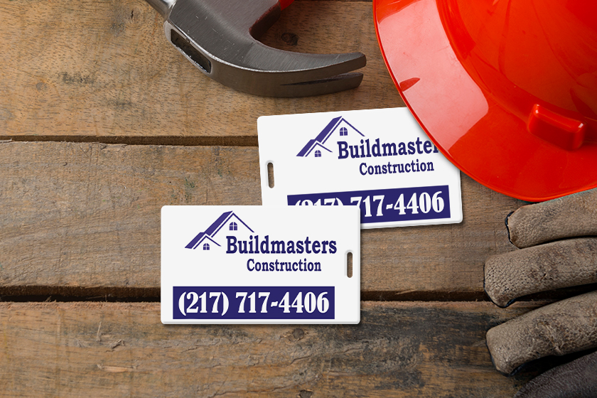 Buildmasters Construction Luggage Tags