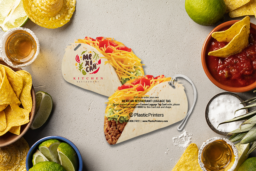 taco luggage tag