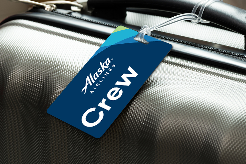 Alaska Airlines Crew Luggage Tags