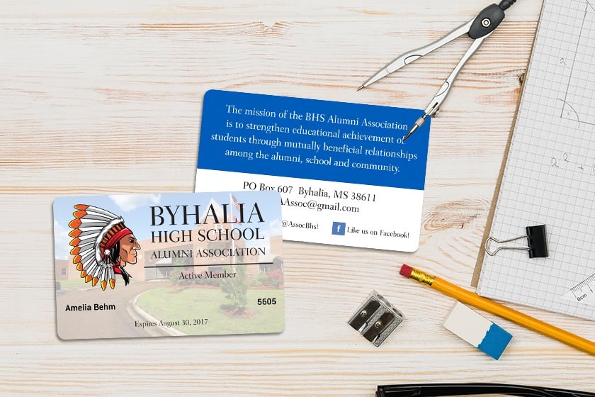 Byhalia High School Alumni Association Membership Card