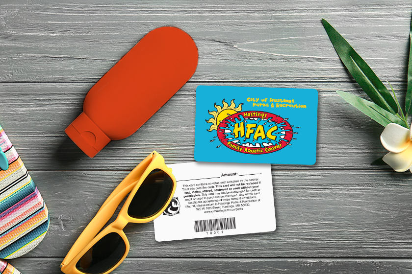 Hastings Family Aquatic Center Membership Cards