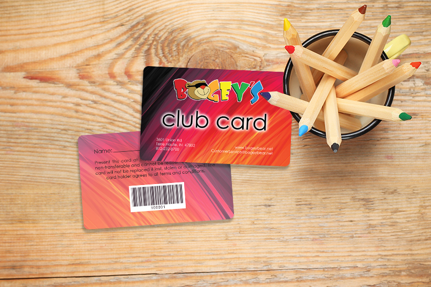 Bogey's Family Fun Club Card