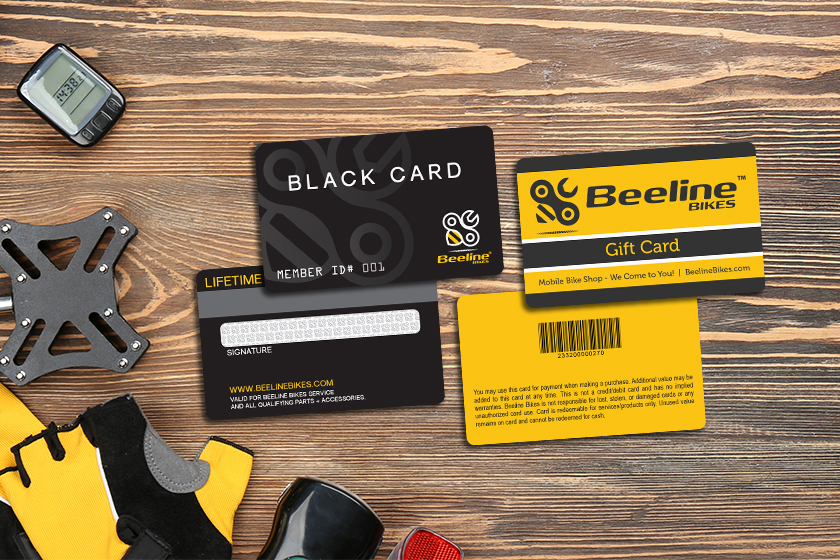 Beeline Bikes Gift Cards and Black Cards