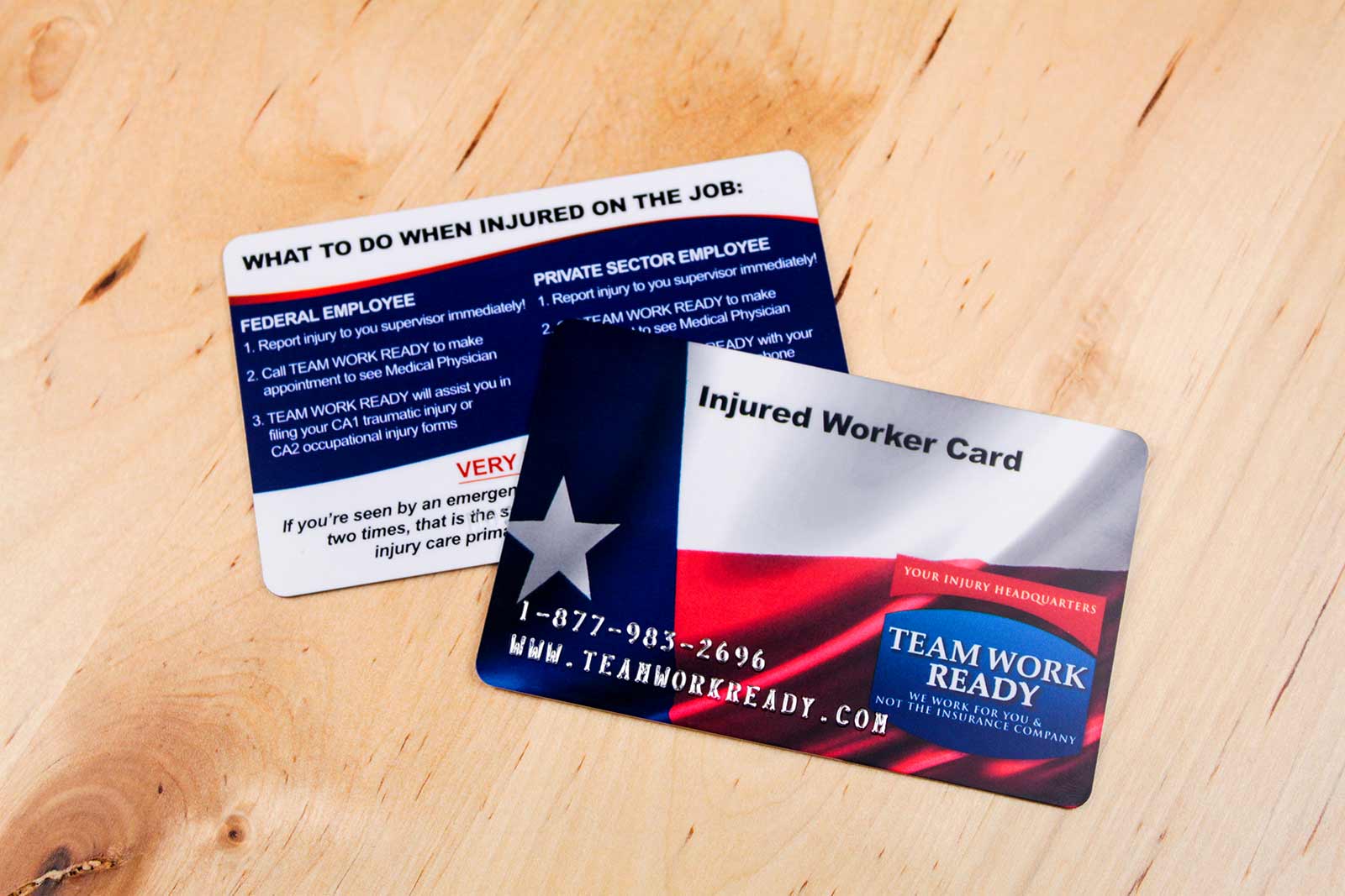 Team Work Ready Injured Worker Card