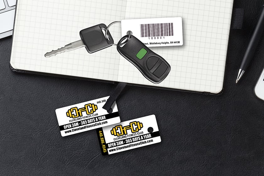 Cleveland Fitness Club Membership Key Tags