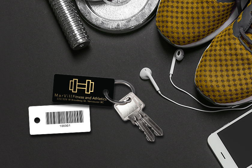 MarVill Fitness and Athletics Membership Key Tags