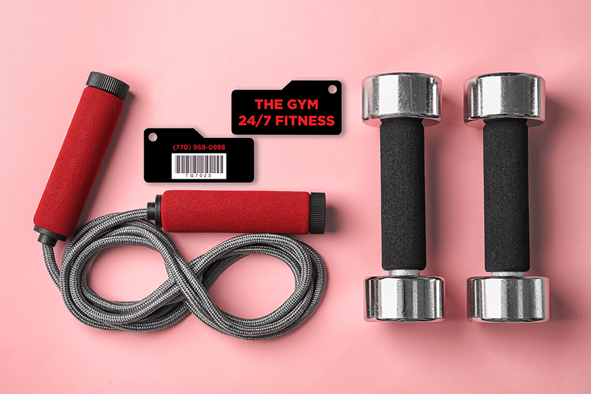 The Gym 24/7 Fitness Membership Key Tags