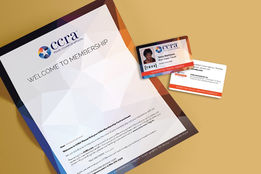 CCRA International Membership Card and Welcome Letter