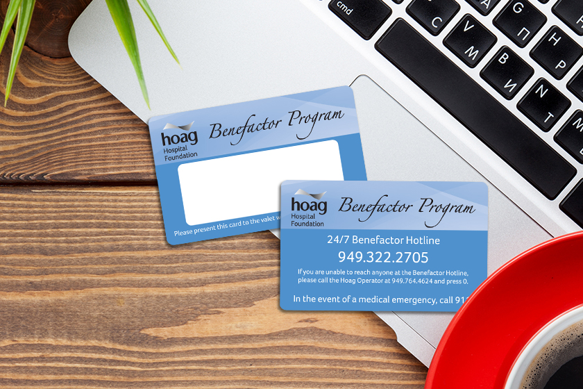 HOAG Hospital Foundation Benefactor Program Cards