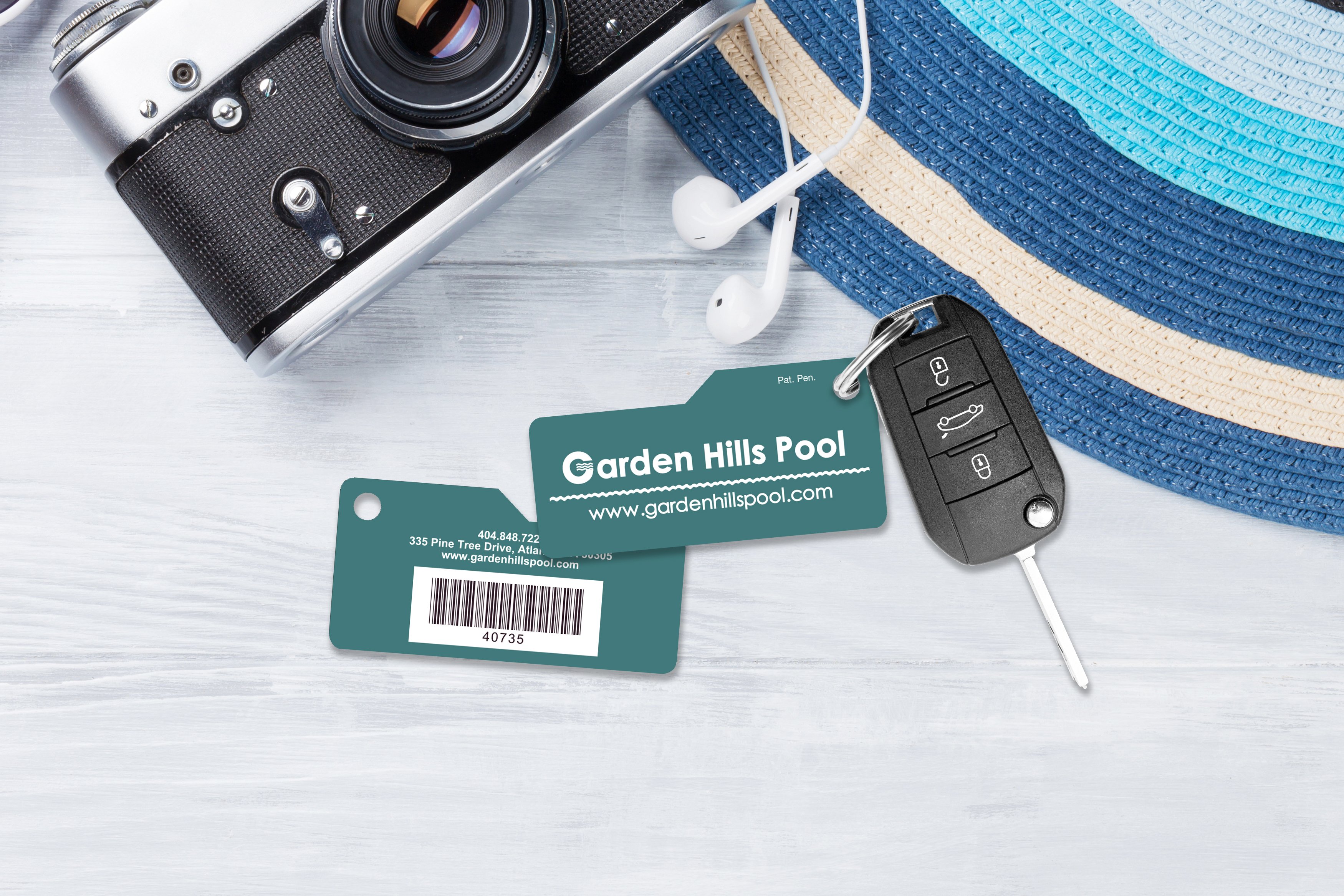 Garden Hills Pool Membership Key Tags