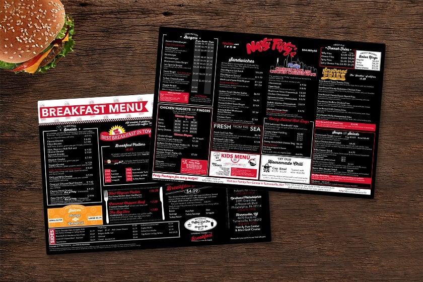 Nifty Fifty's Breakfast Menu