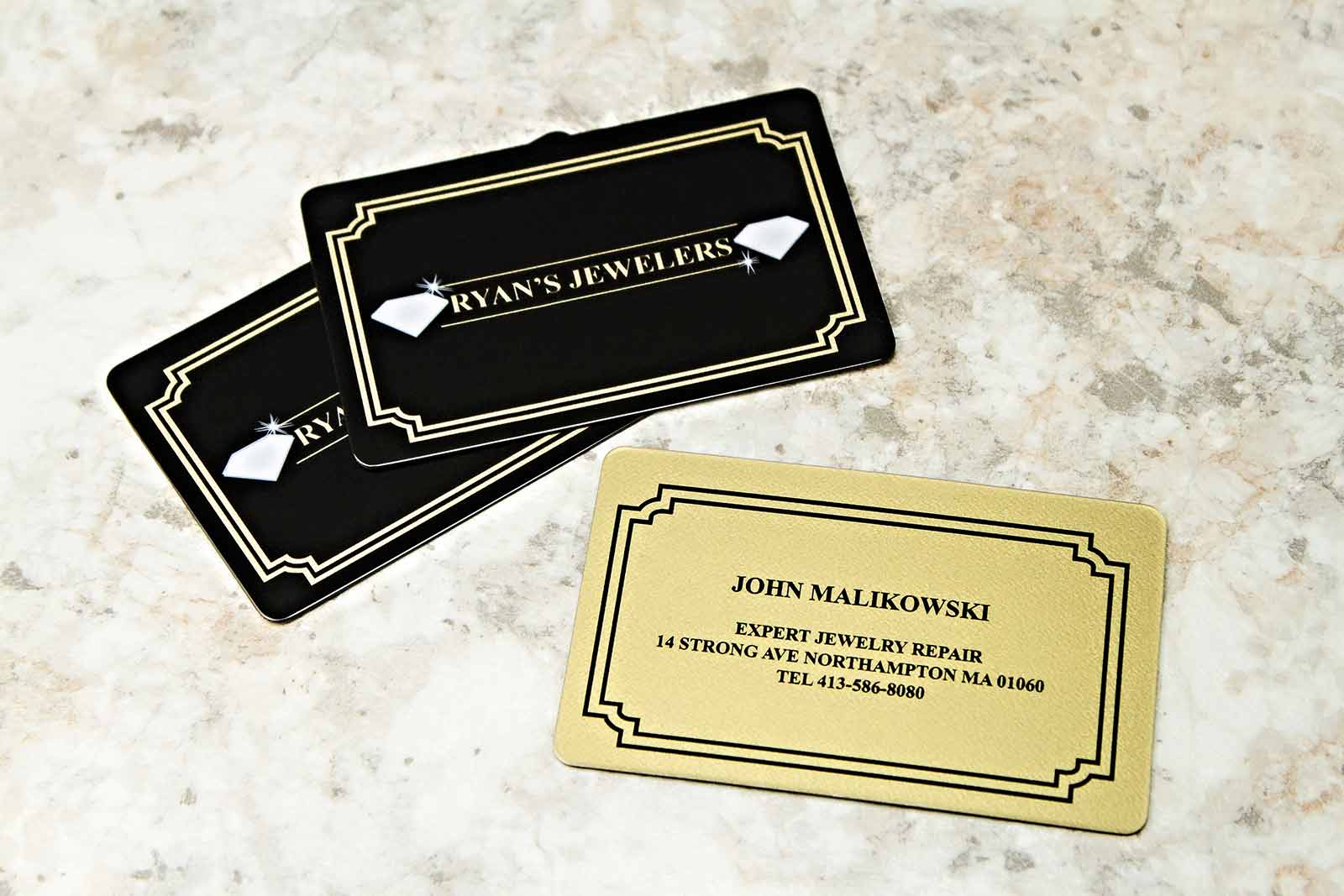 Ryan's Jewelers Business Cards