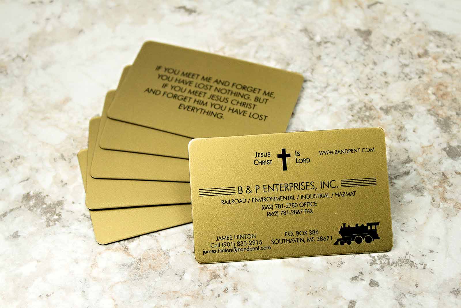 B & P Enterprises, Inc. Business Cards