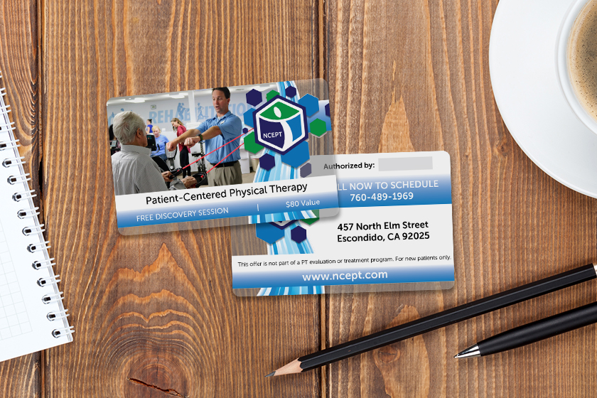 NCEPT Physical Therapy Promotional Cards