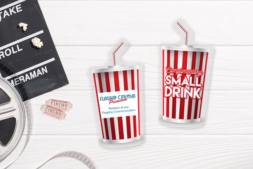 Flagship Cinemas Drink Promo Cards