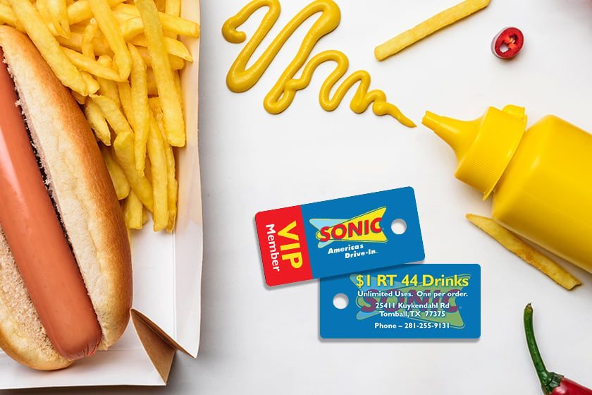 Sonic Drive-In VIP Key Tags