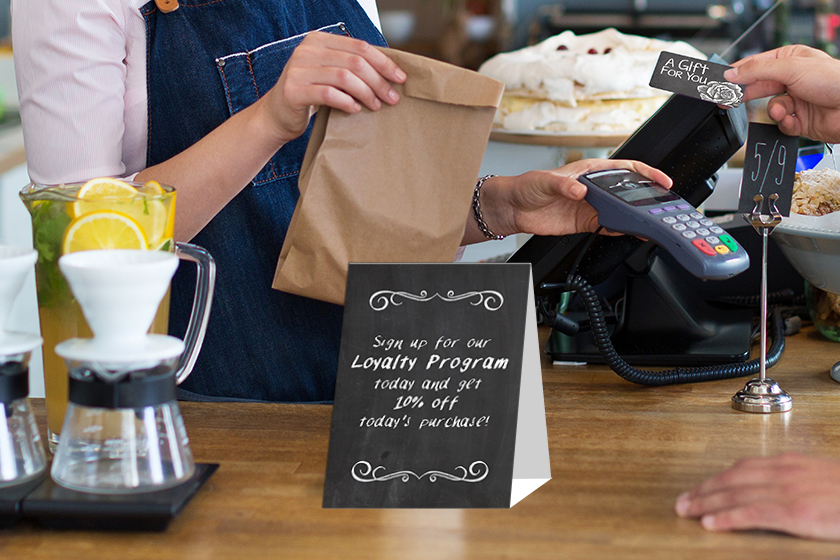 Bakery Loyalty Program Table Tent