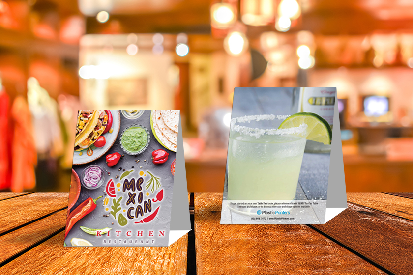 Mexican Kitchen Restaurant Table Tents