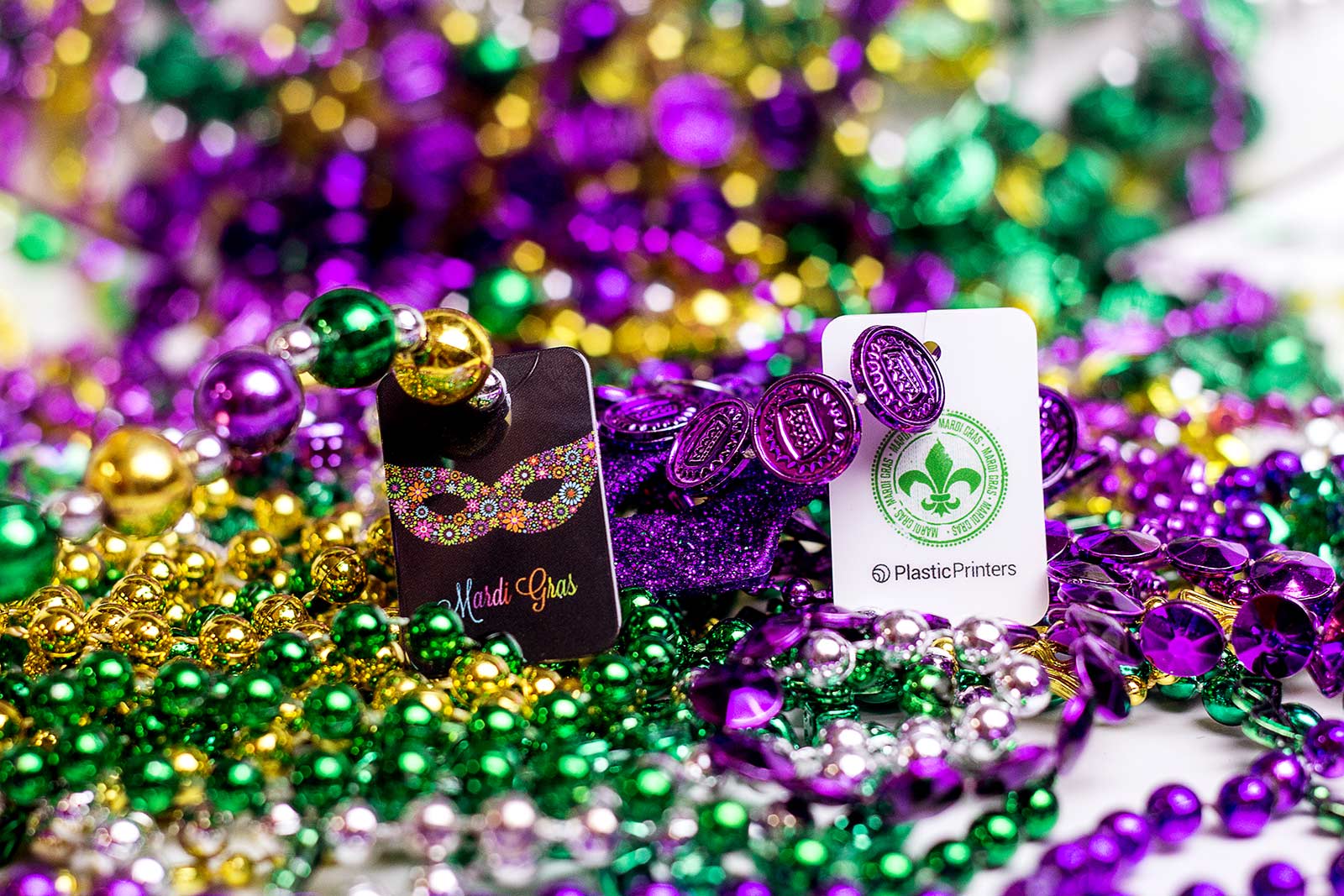 Mardi Gras Beaded Necklace Charm