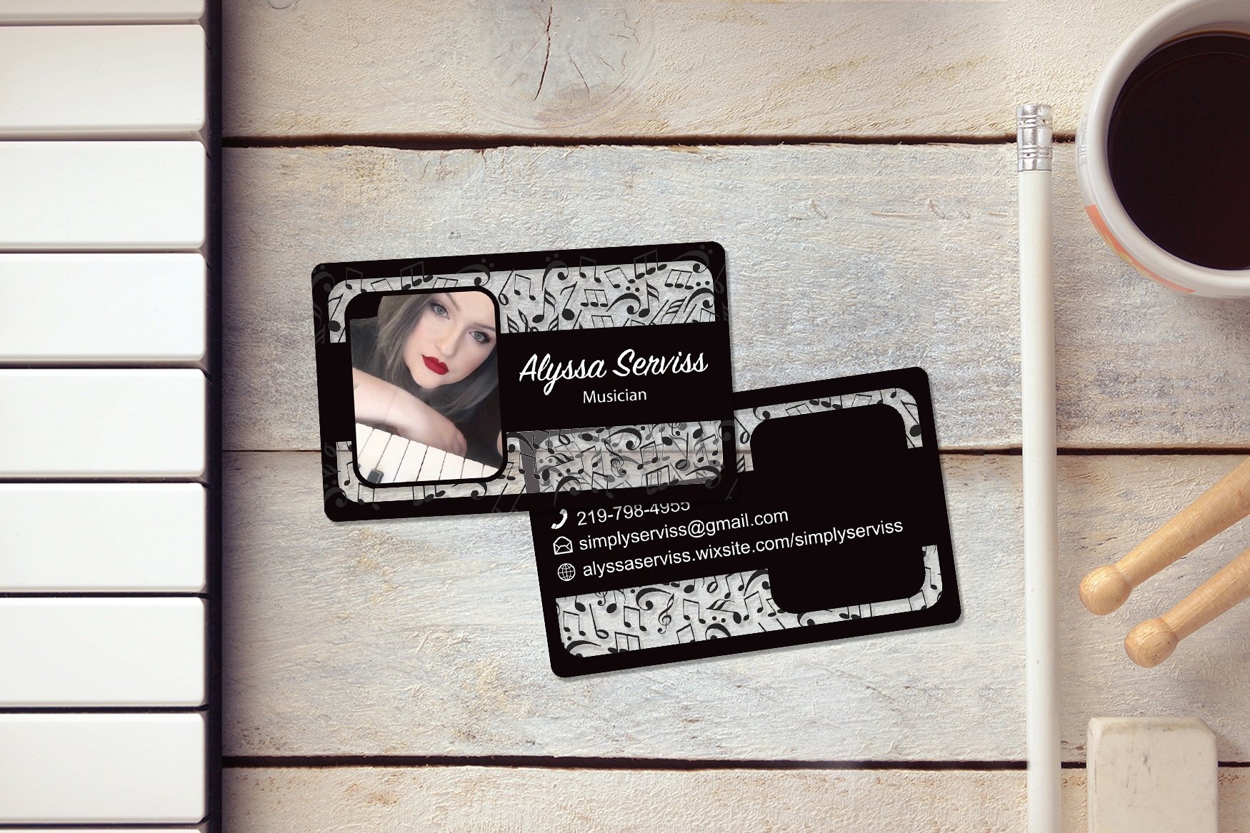 Alyssa Serviss Musician Business Cards