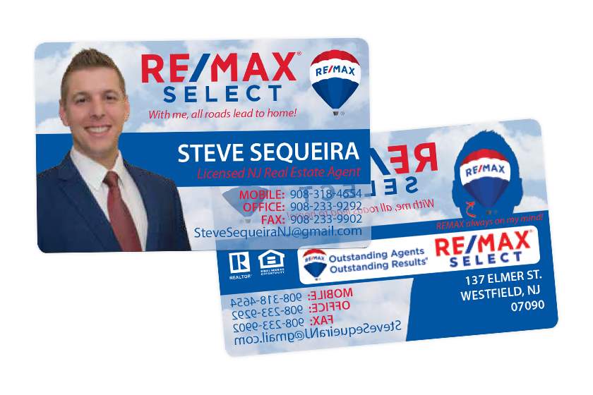 Clear RE/MAX Select Real Estate Business Cards