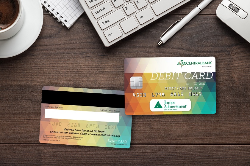 Central Bank Junior Achievement Faux Debit Card