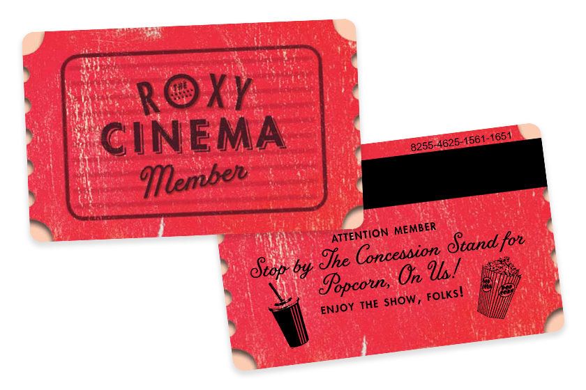 Roxy Cinema Theater Membership Card