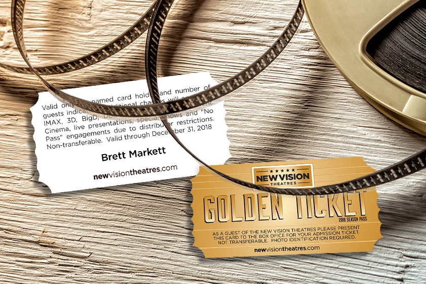 New Vision Theatres Golden Ticket